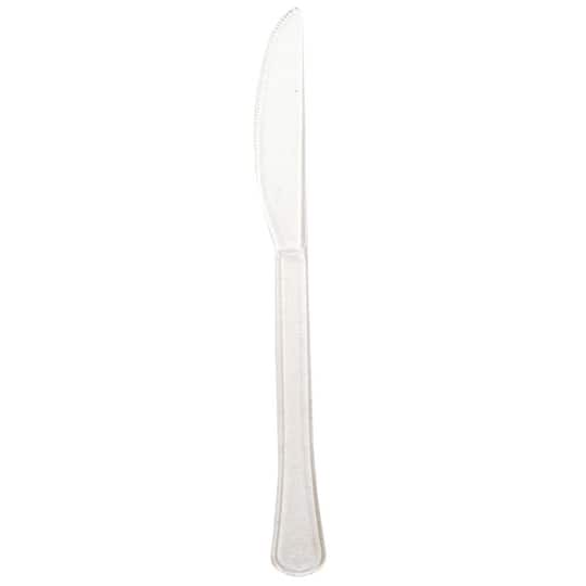 JAM Paper Clear Premium Plastic Knives, 20ct.